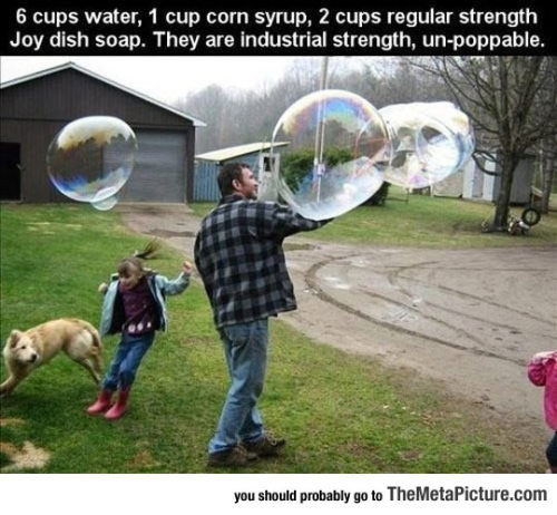 srsfunny:Make The Strongest Bubbles Ever