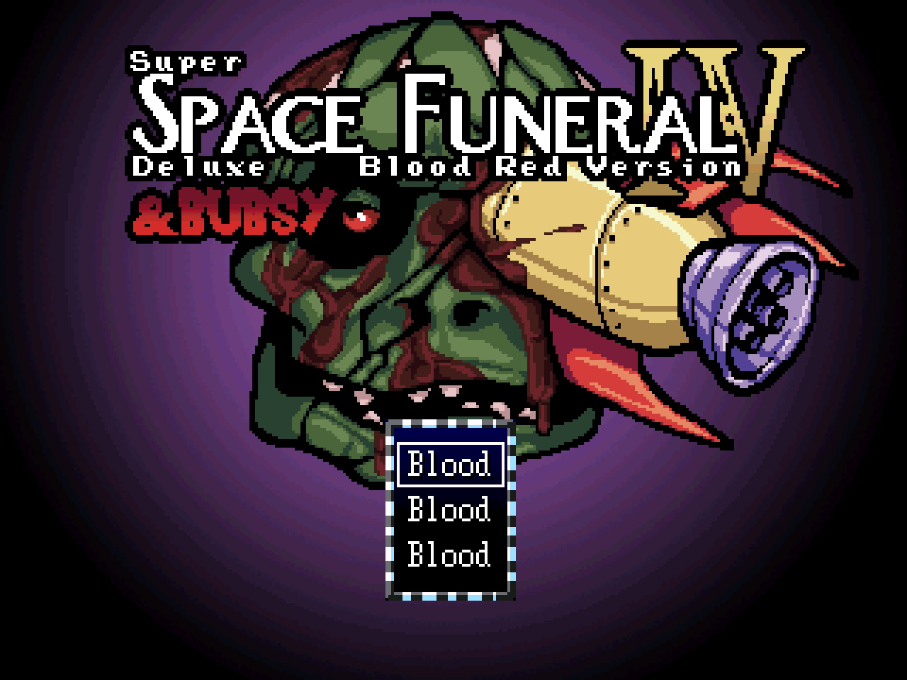 super space funeral 4 deluxe blood red version and bubsy