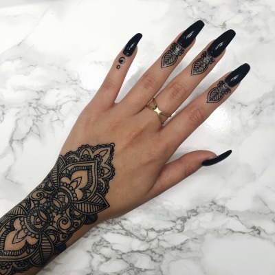  Aesthetic  Henna Design Tumblr Desain  Pernikahan 