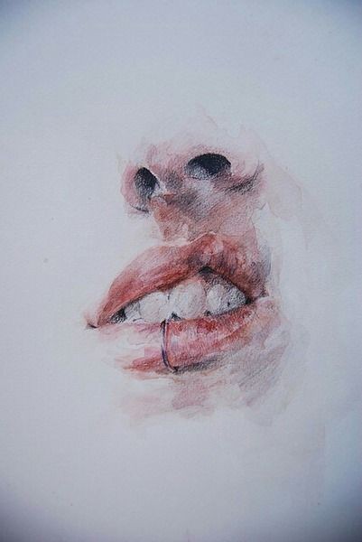 Lips Sketch Tumblr