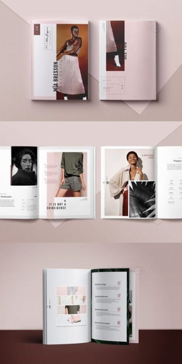 Mïa, a printable portfolio and catalog template graphic relating to Printable Portfolio named Mïa, a printable portfolio and catalog template