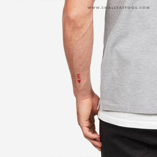 King of hearts temporary tattoo, get it here ►... temporary