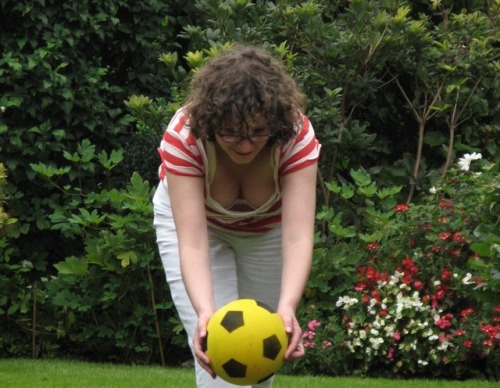 I loved watching my wife’s best mate playing ball with the...