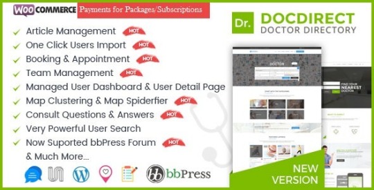 DocDirect v8.0.7 - WordPress Theme for Doctors and Healthcare Directory Nulled