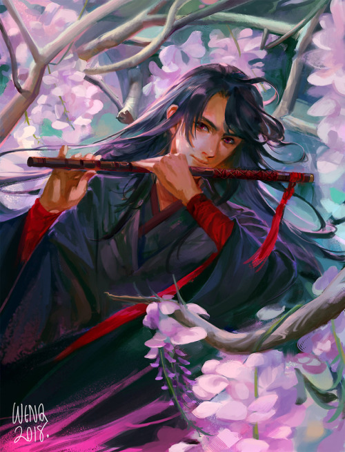 wenqtranslations:Obligatory flute wei ying. Drawing in a...