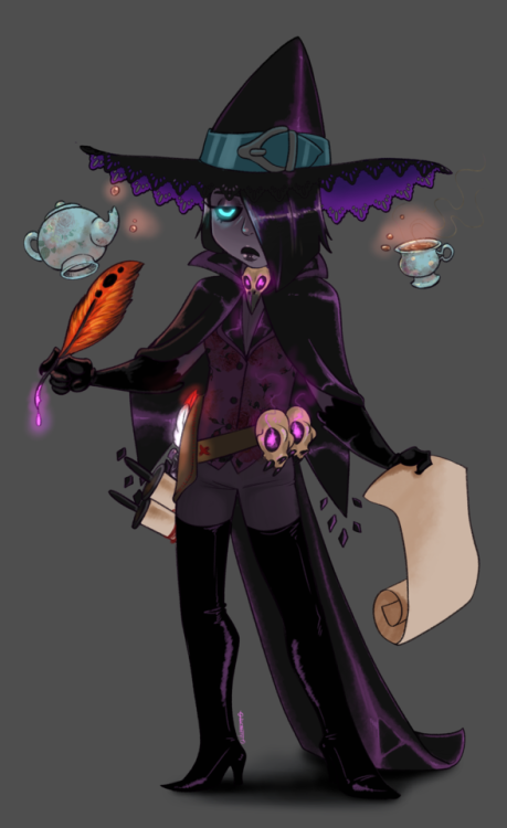 vectober:@arcanemimesis ‘ lil’ Witchsona! c: 