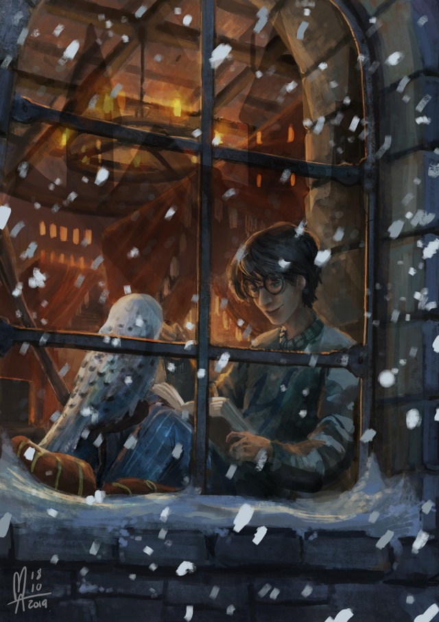 Some Harry Potter fanart I’ve been doodling the past few days while listening to the audiobooks :3 1 colored Harry and some...