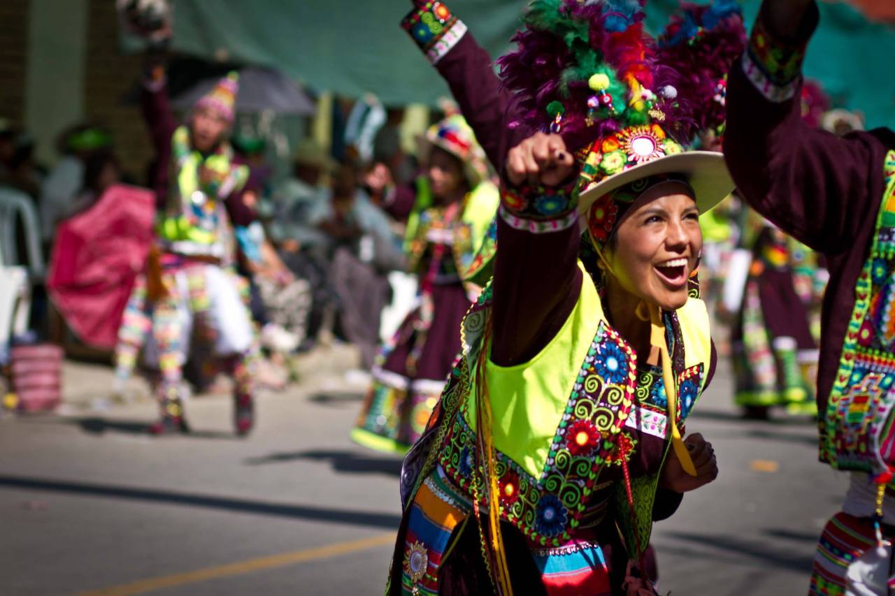 Quechua Dictionary • Tinku dancers in Bolivia at the annual Urkupiña...