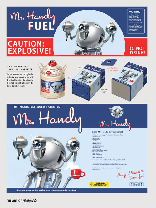 mr-house:Fallout 3 & 4 Mr. Handy posters