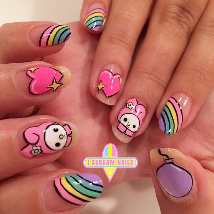 💖my Melody Nails💖 These Were Done By I Scream Nails Melbourne