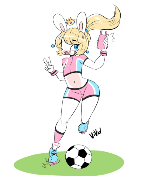 fluffernubber:Striker Rabbid Peach??