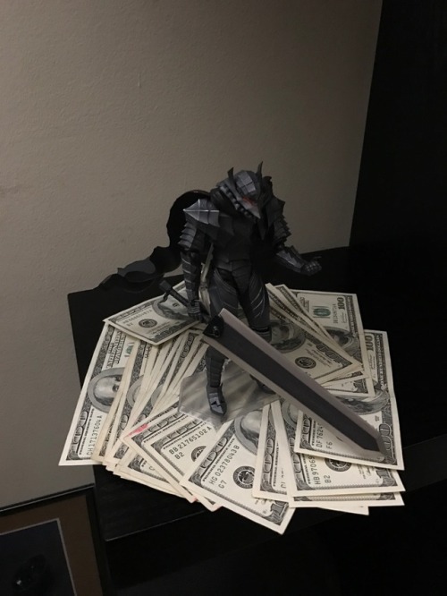 extrasens0ry:reblog this picture of money Guts for ultimate...