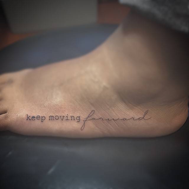 keep moving forward tattoo