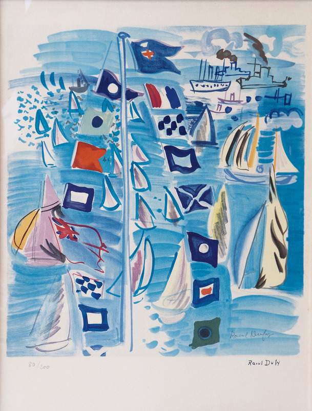 Maritime Scene - Raoul Dufy French, 1877-1953... - Cozyhuarique