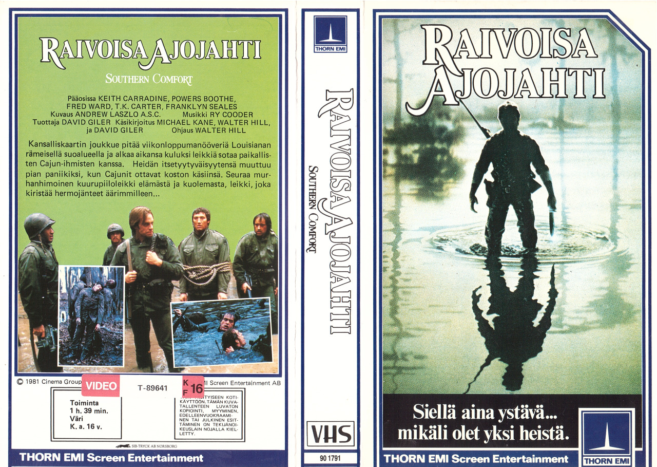 Vhs Finland Raivoisa Ajojahti 1981 Southern Comfort