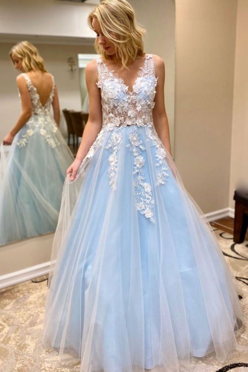 blue prom gowns | Tumblr