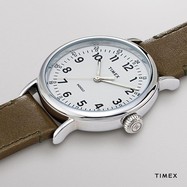 【TIMEX】天美時 復刻系列 簡約復古手錶 ( 橄欖綠TXTW2T20100)