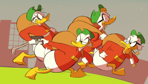 n0art:Reverse!AU with Grandpa Beagle as the richest duck man in...