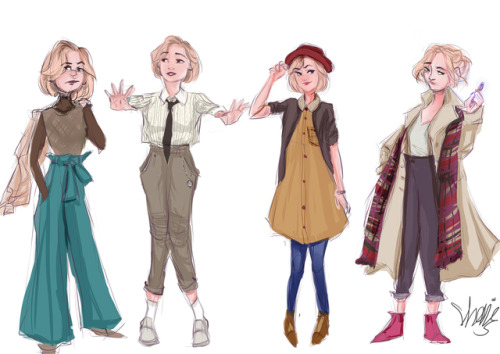 shaniartist:13th doctor possible outfits sketches 