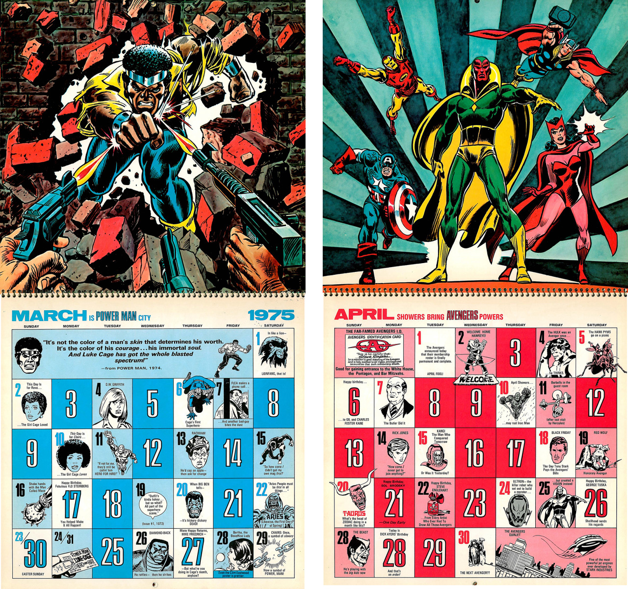 The Ratscape Files Mighty Marvel Calendar for 1975