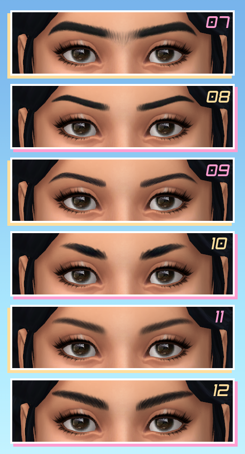 sims 4 eyebrows maxis match