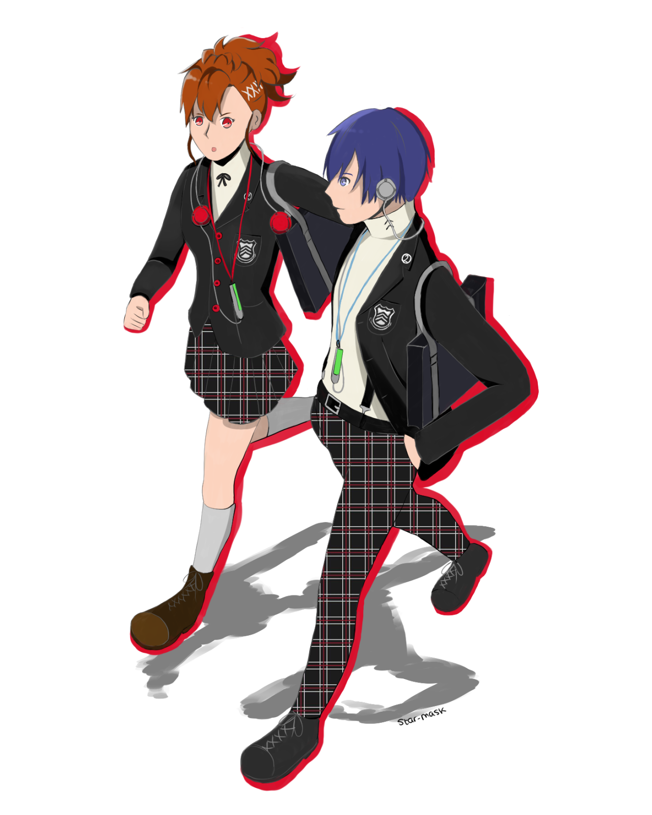 Persona school. Persona 3 Gekkoukan High School. Shujin Academy persona. Персона 3 Школьная форма. Персона 5 Школьная форма аниме.