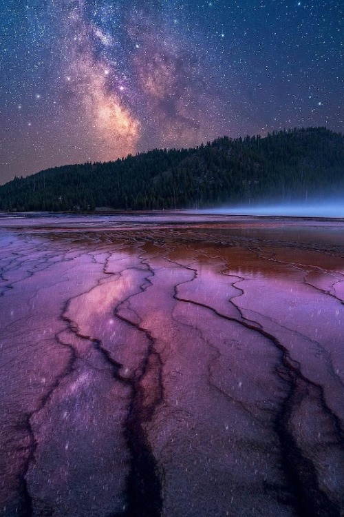 maureen2musings: Milky Way shot from Grand Prismatic...