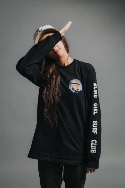 blind girl surf club hoodie