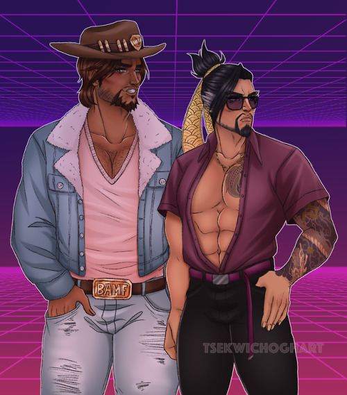 tsekwichoghart:I finally finished this drawing of Hanzo and...