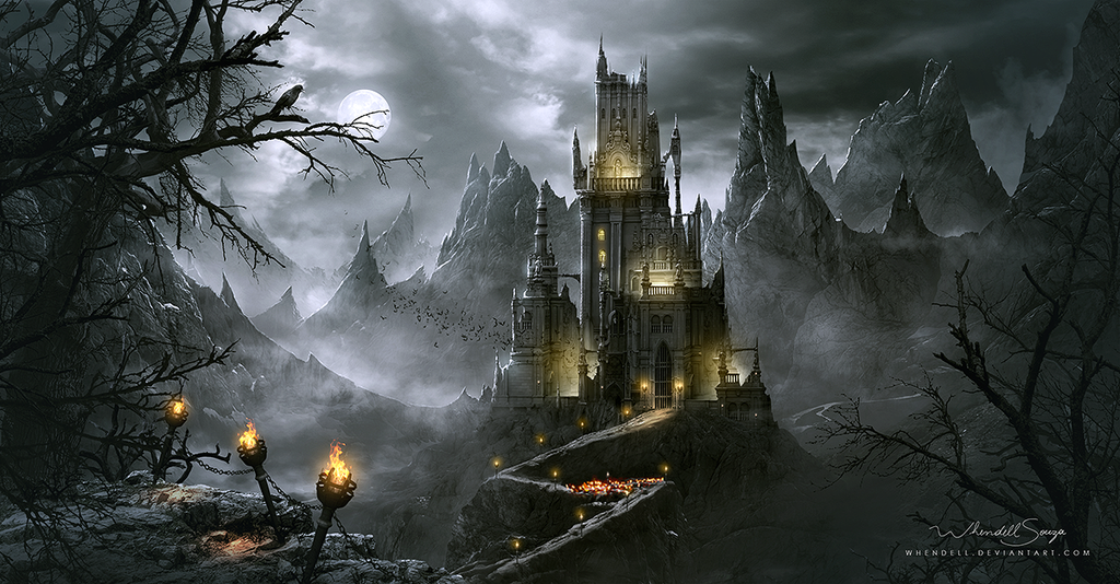 Digitalart Io Draculas Castle Whendell Has Created An Eerie