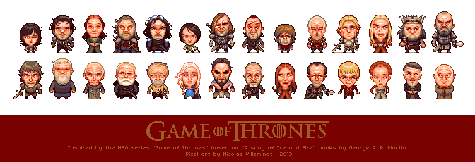 Pixelartus — Game Of Thrones Pixel Artist Electronic0