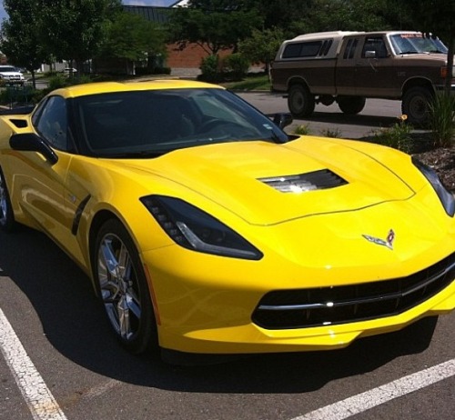 Brand new Corvette C7, this American muscle will win on the...