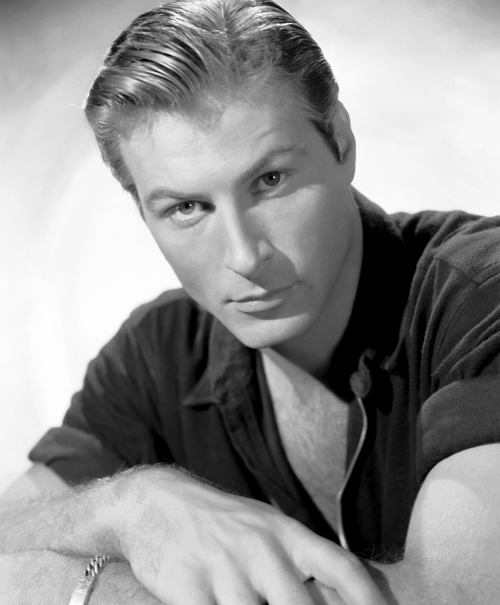 Lex Barker, the actor who replaced Johnny Weissmuller in the Tarzan films starting in 1949. He also married (and was divorced from) Lana Turner and became a big star of Westerns in Germany in the 1960′s. An interesting guy.