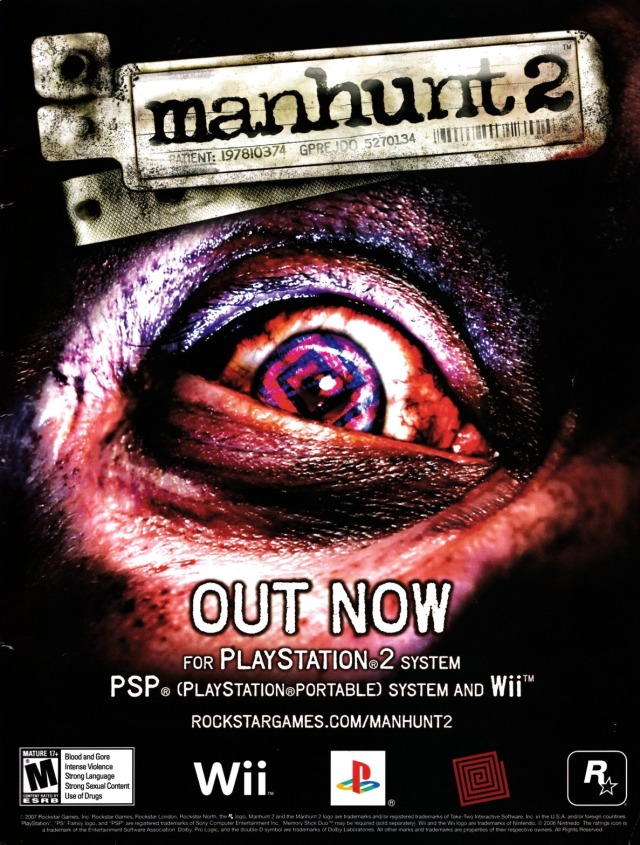manhunt 2 cheats for wii