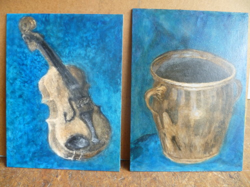 Oil Paintings in glaze technique I’ve made in my traineeship....