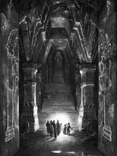 Moria Door Drawing Doors Of Durin Gate To Moria Sc 1
