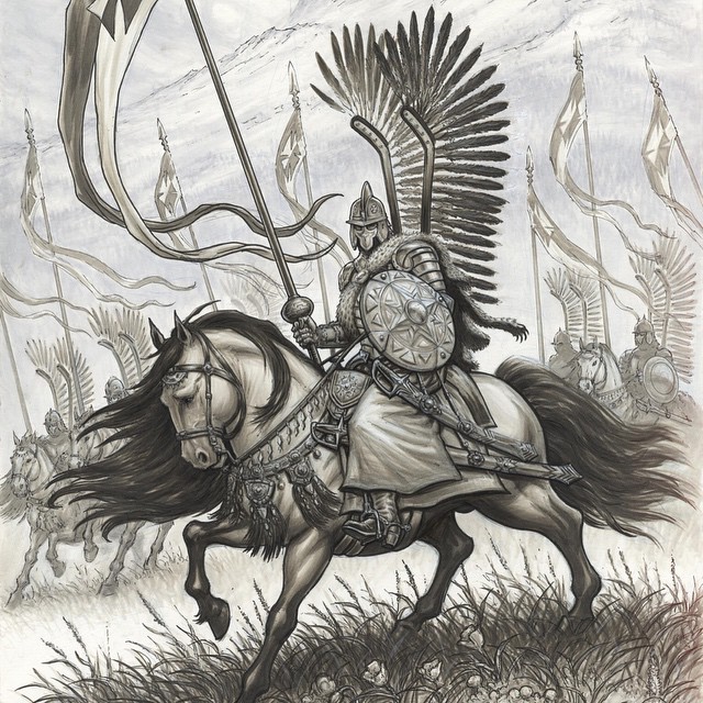 Greg Luzniak Art — Close up of a Polish Winged Hussar on warhorse!...