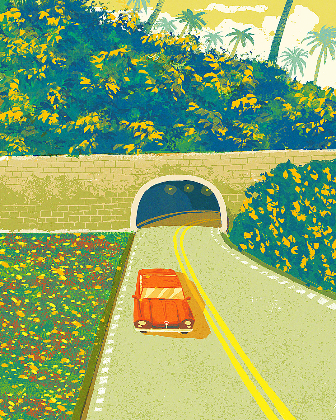 Туннель из мульта рисунок