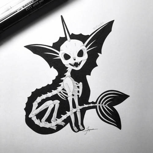 retrogamingblog:Eeveelution Skeleton Drawings made by...