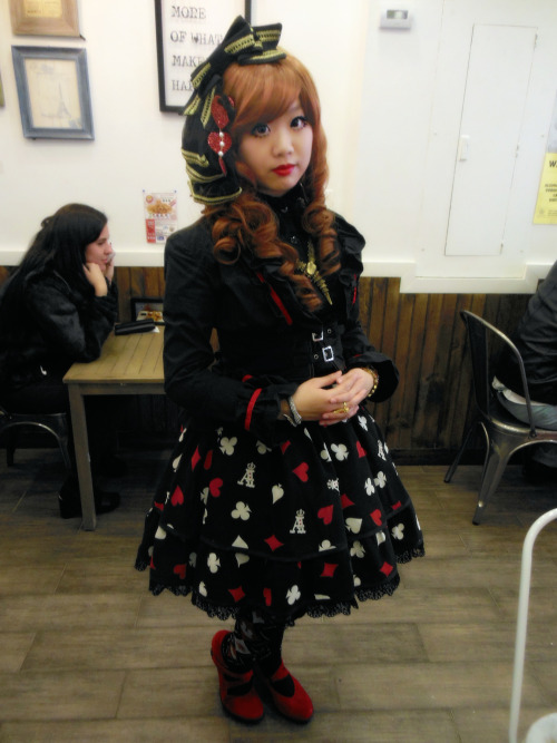 Coord Rundown: Meeting Akira
• WIG: gothiclolitawigs (and lashes from dolluxe-cosmetics)
• HEADBOW: Offbrand
• HEART DANGLING CLIP: Sweet Mildred
• NECKLACE: Vintage
• BLOUSE: Fanplusfriend
• JACKET: Offbrand
• SKIRT: Angelic Pretty
• SOCKS:...