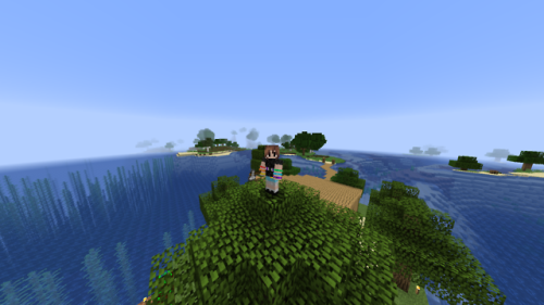 endersbian:minecraft build: little fishing hut!built in...