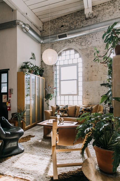 urbanjungle:Loft in old textile factory in Philadelphia,...