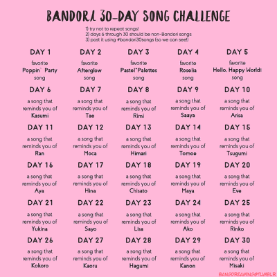 The Other 30 Day Song Challenge Tumblr