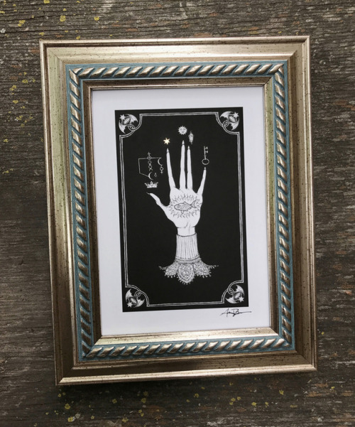 I have several framed (and non framed) Giclee Prints of my Hand...