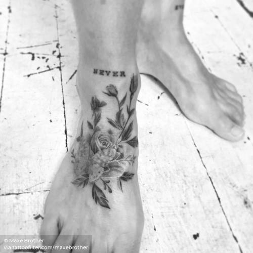 By Maxe Brother, done in Sydney. http://ttoo.co/p/31473 facebook;flower;foot;illustrative;maxebrother;medium size;nature;twitter
