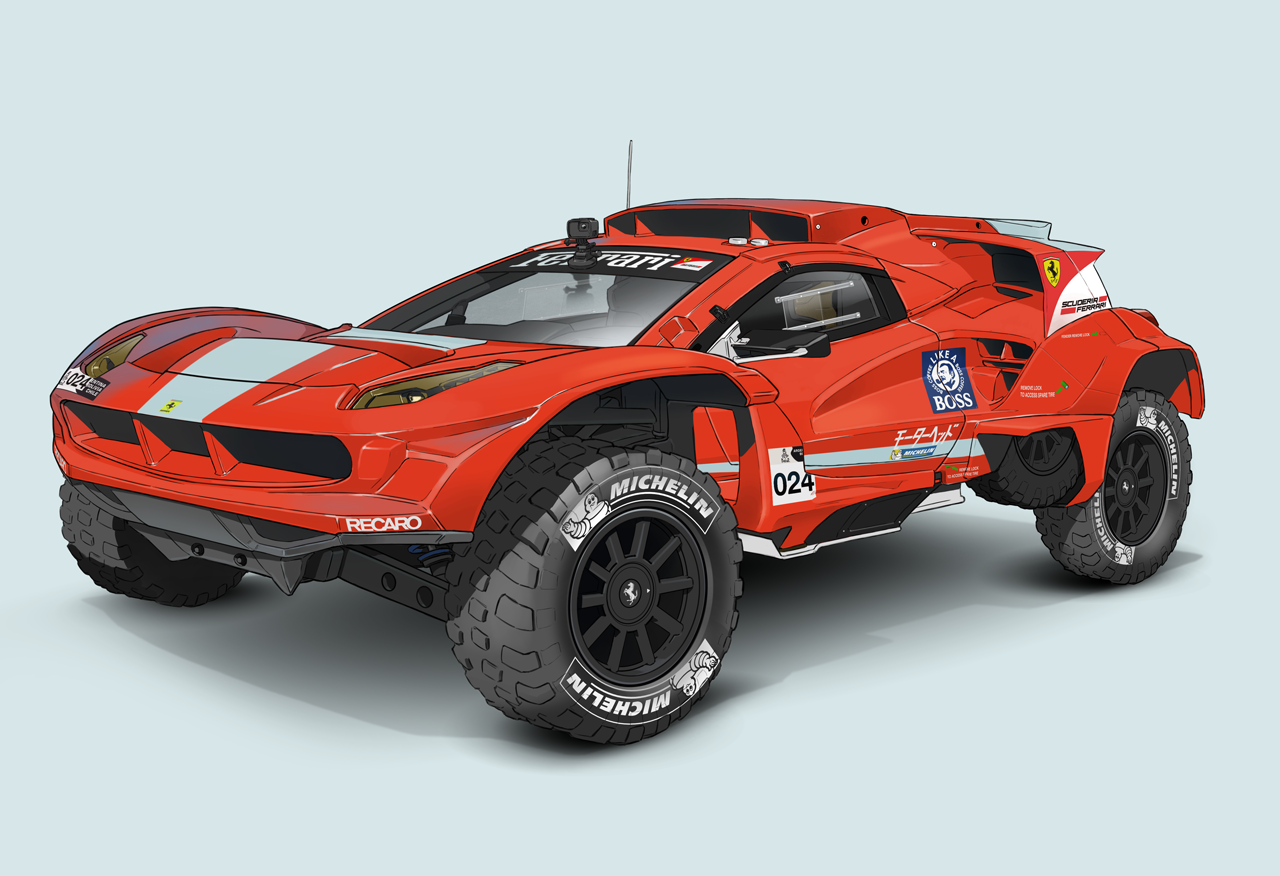 SNAP/ART \u2014 Ferrari 488 DAKAR Concept.
