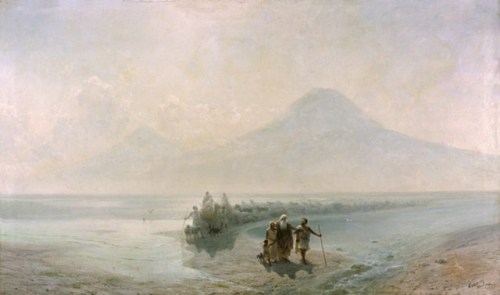 artist-aivazovski:Dejection of Noah from mountain Ararat, Ivan...