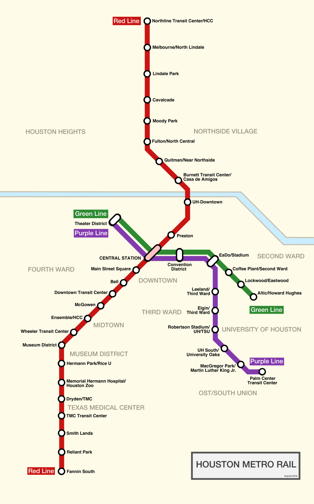 houston metro rail route