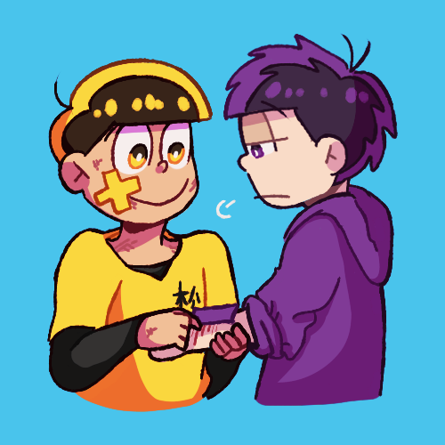 younggenji:Jyushi is good at patching ppl up bc of his...