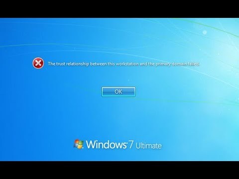 the active directory domain services is currently unavailable windows 7